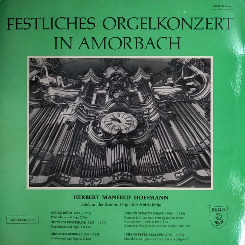 FESTLICHES ORGELKONZERT IN AMORBACH / HERBERT MANFRED HOFFMANN spielt an der Stumm-Orgel der Abteikirche