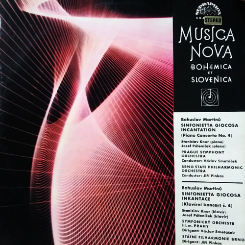 Bohuslav Martinů SINFONIETTA GIOCOSA INCANTATION (Piano Concerto No. 4)[Gate Folder]