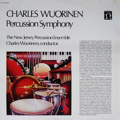 [rare]CHARLES WUORINEN Percussion Symphony