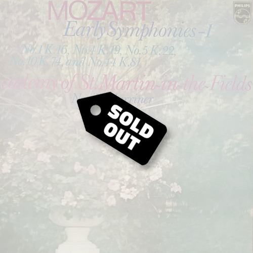MOZART Early Symphonies – 1 NO.1 K. 16, No4 K. 19, No.5 K. 22, No.10 K. 74, and No.44 K.81